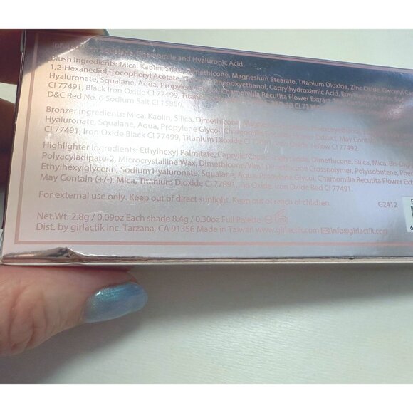 Girlactik Blush Me Light Mix Glow Face Palette Soft Girl Pastel Coquette Natural - Picture 7 of 9